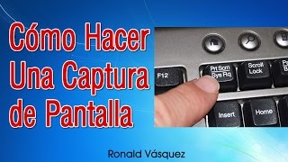 Como hacer una Captura de Pantalla en PC o Laptop [upl. by Bevan]