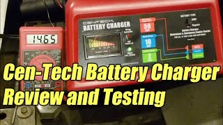 CenTech Battery Charger amp Starter Review and Testing Harbor Freight [upl. by Jeniffer]