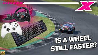 Racing Wheel vs Controller vs Keyboard – Just How Close Can You Get [upl. by Bibbie]