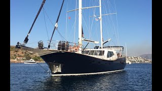 22 m Steel Hull MotorSailer CE Ocean Class  For Sale from First Owner Interior video Tour [upl. by Penelope]