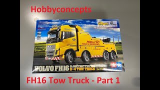 Tamiya 114 Volvo FH16 Tow Truck Build Part 1 Unboxing [upl. by Kip533]