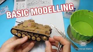 Finishing your first model Tank Tamiya 135 Panzer II F Full Build Part 2 Basic Armour Modelling [upl. by Slen]