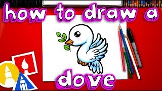 How To Draw A Dove amp Olive Branch [upl. by Yor]