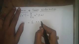 Poisson Distribution meanvariance and MGF [upl. by Byram]