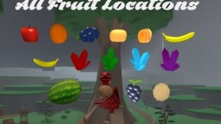 Roblox Treelands  All Fruit Locations [upl. by Assiren303]