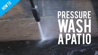 How To Clean A Patio With A Pressure Washer [upl. by Rip]