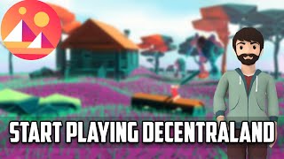 How to start playing Decentraland  Decentraland tutorial  MANA TOKEN [upl. by Lovich]