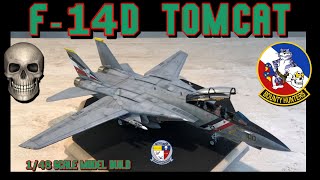 Building the Tamiya 148 Scale F14D Tomcat Fighter Jet [upl. by Eirrok]