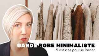 Une garde robe minimaliste  mes 9 astuces pour se lancer et trier [upl. by Janis]