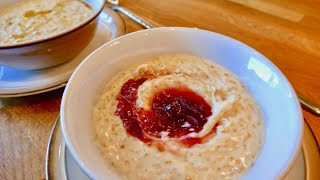 How to make Perfect CREAMY Porridge [upl. by Harrat]