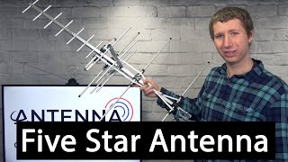 Five Star 200 mile IndoorOutdoor Yagi HD TV Antenna Review [upl. by Bills841]