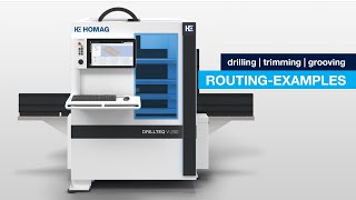 CNC Processing Center DRILLTEQ V200 routing examples [upl. by Lamphere]