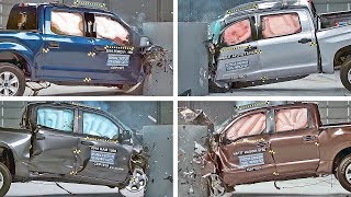 TRUCK CRASH TEST COMPILATION  Ford F150 Toyota Tundra RAM 1500 Nissan Titan [upl. by Seilenna689]