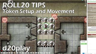 Roll20 Tips  Token Setup and Movement  For DampD [upl. by Eitsrik]