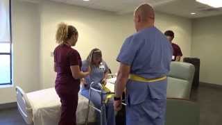 Physical Therapy Transfer Training  How To Transfer From Wheelchair To Bed [upl. by Ardnic331]