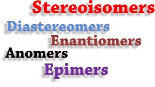 StereoisomersEnantiomers Diastereomers Anomers Epimers [upl. by Ibob]