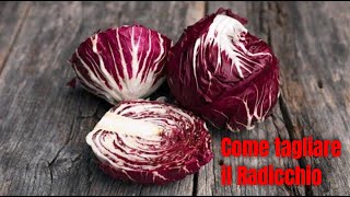 COME TAGLIARE IL RADICCHIO [upl. by Ydollem163]