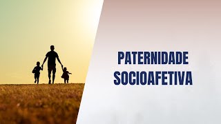 Paternidade socioafetiva [upl. by Llirrehs]