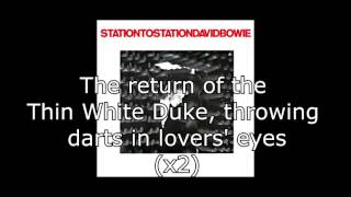 Station to Station  David Bowie  Lyrics [upl. by Abbye57]