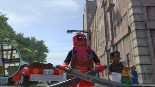 LEGO Marvel Super Heroes PS4  Deadpool Free Roam Gameplay [upl. by Brynna]