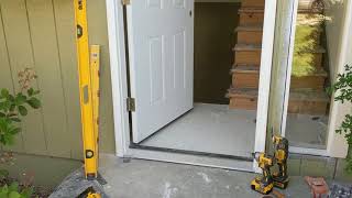 Jeld Wen Front Door Installation  Really crappy products and craftsmanship PART 1 [upl. by Senhauser371]