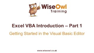 Excel VBA Introduction Part 1  Getting Started in the VB Editor [upl. by Haldane]