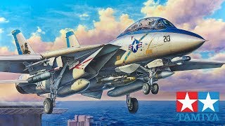 F14D TOMCAT full video build TAMIYA [upl. by Metzger]