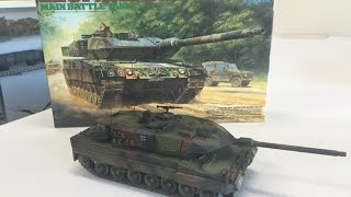 Building the Tamiya 135 Leopard 2A6 main battle tank [upl. by Myrilla]