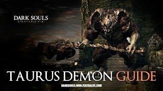 Taurus Demon Boss Guide Dark Souls Remastered [upl. by Tupler]