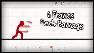 The EASIEST Punch Barrage Animation Tutorial Flipaclip [upl. by Anawyt394]