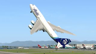 Giant Boeing 747 Vertical Takeoff  XPlane 11 [upl. by Enylorac139]