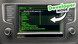 VW Discover Media MIB2 Developer Mode amp Green Menu activation [upl. by Hally]