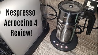 Nespresso Aeroccino 4 Milk Frother Review  Worth upgrading from the Aeroccino 3 [upl. by Marolda]