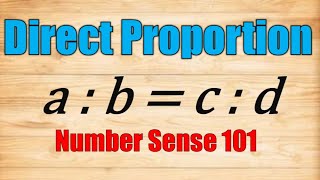 Direct Proportion  Business Mathematics [upl. by Ynettirb380]