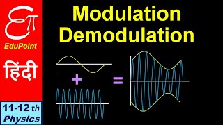 🔴 MODULATION  DEMODULATION  AMPLITUDE 🆚 FREQUENCY  Communication System  Part 4  in HINDI [upl. by Franchot]