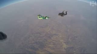 Skydiver becomes first to land without parachute – video [upl. by Mcnamee]