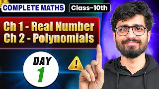 Class 10 Maths  Day 1  Real Numbers amp Polynomials  Class 10  Alakh Pandey  Ritik Sir [upl. by Glogau425]