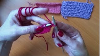 Štrikanje osnovni bodovi Basic Knitting Stitches [upl. by Atidnan]