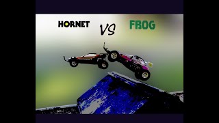 Tamiya Hornet VS Frog Vintage rc [upl. by Welch]