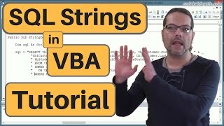 VBA SQL Strings  Tutorial for Beginner [upl. by Stutman567]