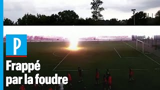 Foudroyé ce footballeur sen sort indemne [upl. by Freedman]