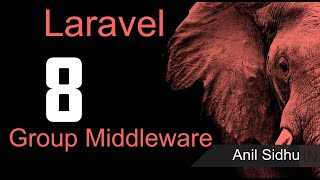 Laravel 8 tutorial  Group middleware [upl. by Gadmann]