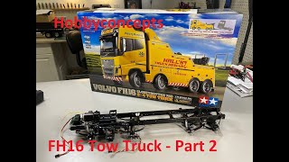 Tamiya 114 Volvo FH16 Tow Truck Build  Part 2 Chassis [upl. by Aneev311]