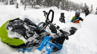 Best Snowmobiling Mont Valin Quebec 2020 Backcountry  SkiDoo Hors Piste  4 Season Bros [upl. by Nybbor]