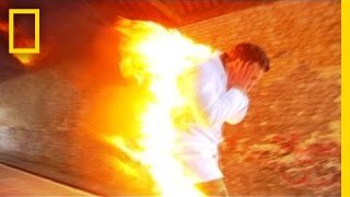 Man Lights Himself on Fire  I Didnt Know That [upl. by Bakemeier]