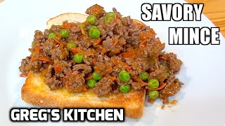 HOW TO MAKE SAVORY MINCE  Gregs Kitchen [upl. by Issirk]