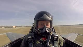 Unrestricted Climb Takeoff in F16 Fighter Jet [upl. by Liamaj510]