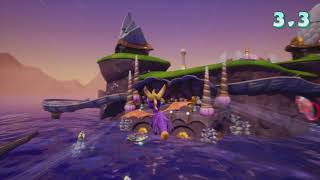 Ocean Speedway  Spyro Reignited Trilogy 100 Walkthrough quot41107quot No Commentary [upl. by Ronoh]