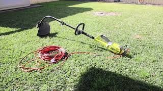 How I started up the RYOBI RLT1238 Electric Whipper Snipper [upl. by Bosson]