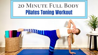 20 Minute Full Body Workout  Pilates Class for Toning [upl. by Waechter]